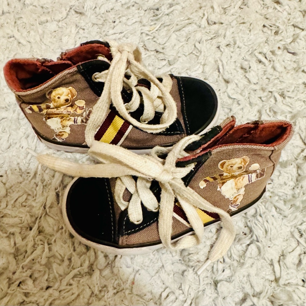 Ralph Lauren Polo Solomon Kids High Tops size 7